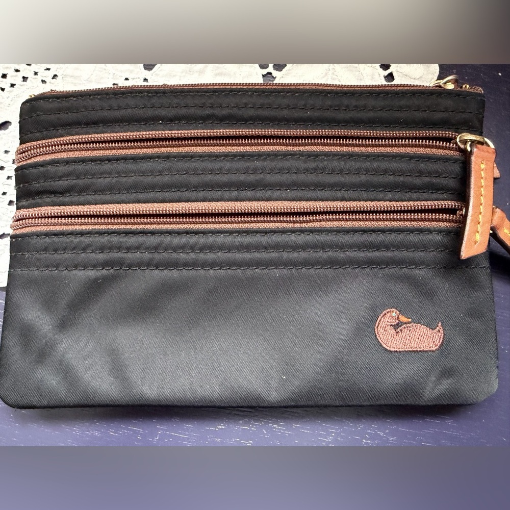 Dooney & Bourke North-South Triple Zip  Pouch